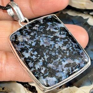 Indigo Gabbro Pendant 2”
